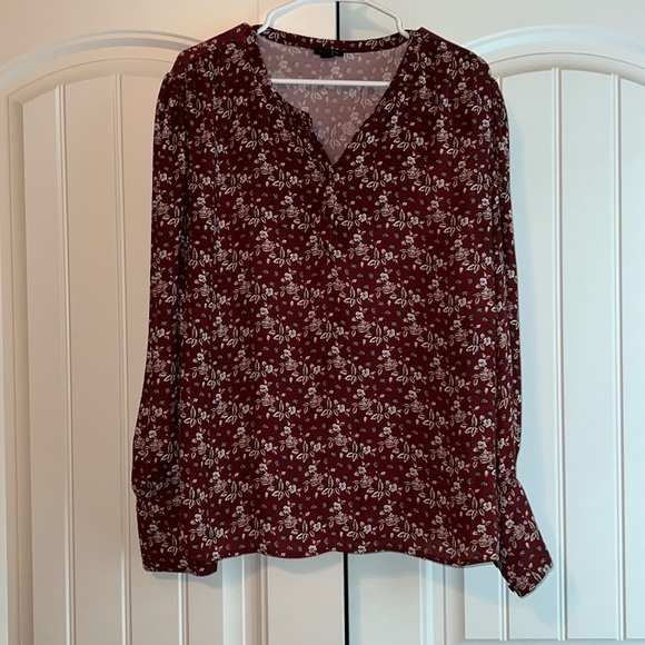Ann Taylor Tops - Long sleeve floral blouse
